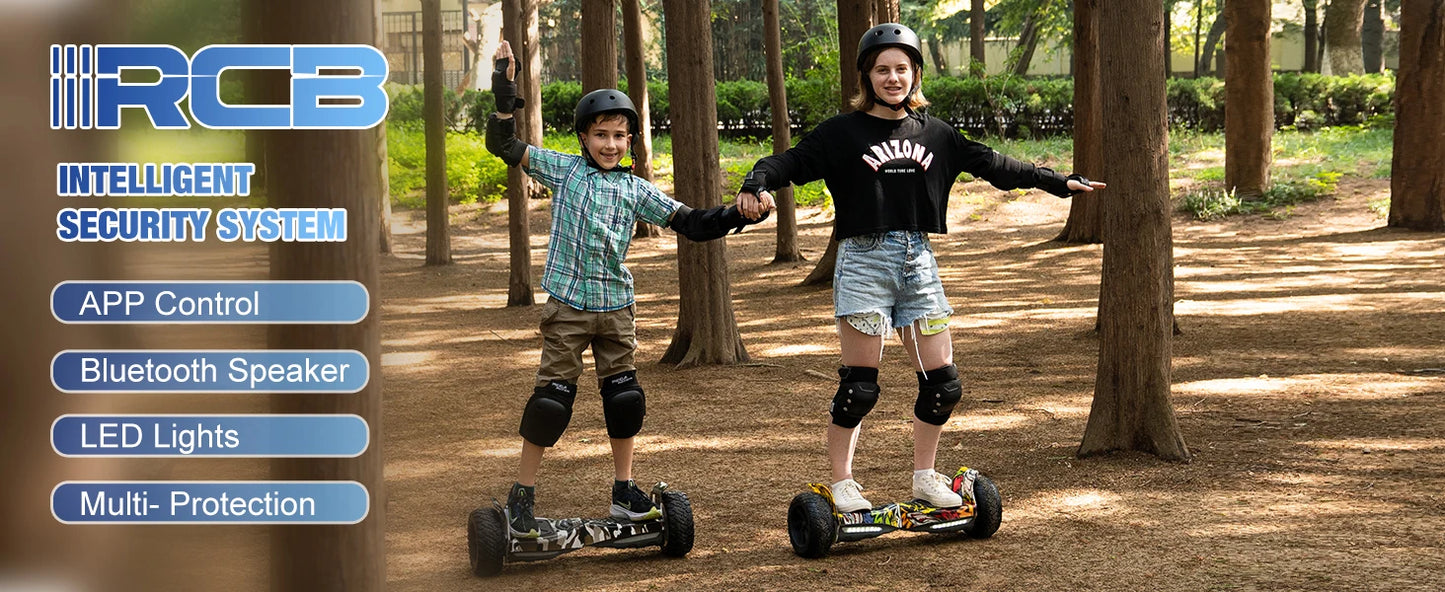 RCB  8.5 “ Hoverboard with Two Wheels, Hover board APP Control Function, Bluetooth Speaker, LED Lights for Kids and Adult