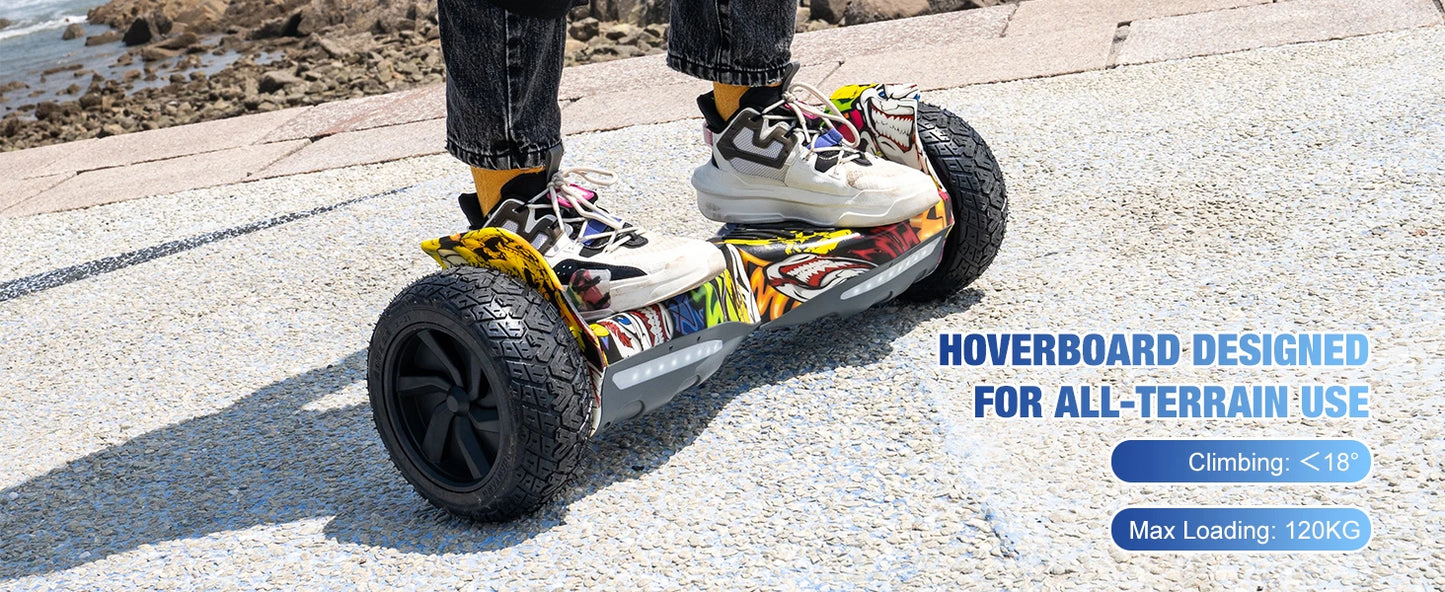 RCB  8.5 “ Hoverboard with Two Wheels, Hover board APP Control Function, Bluetooth Speaker, LED Lights for Kids and Adult