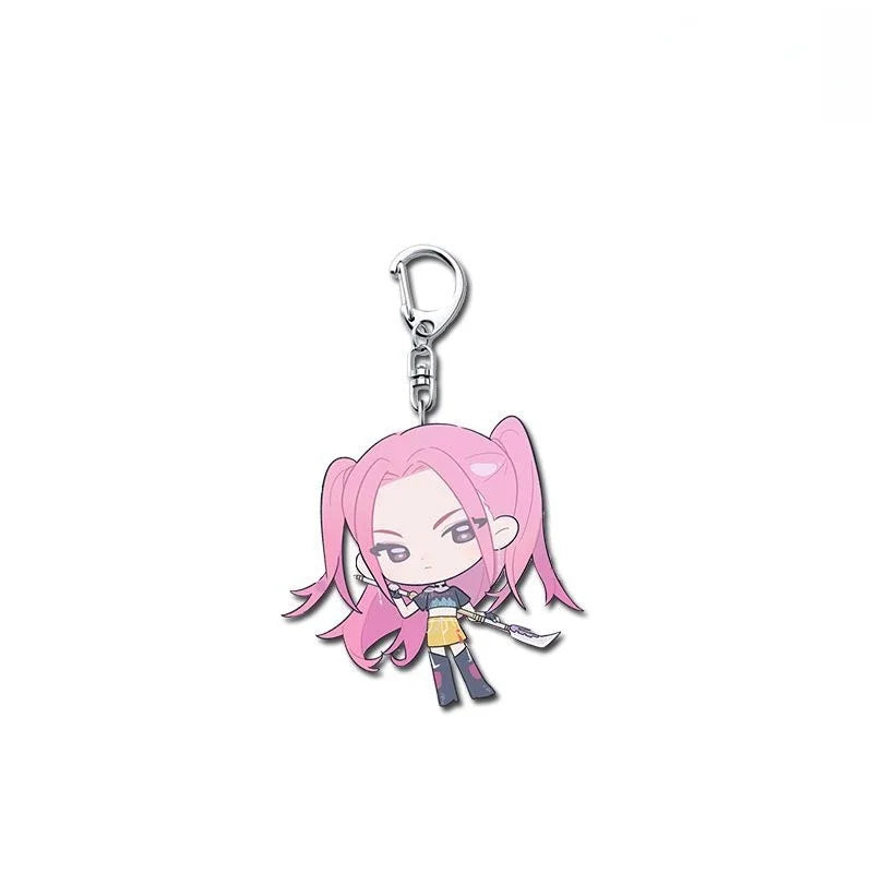 Demon Hunters Kpop Rumi Mira Zoey Keychain Cosplay Men Women Group Idol Props Anime Jewelry Gifts Halloween Costume Accessories