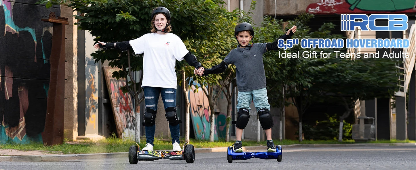 RCB  8.5 “ Hoverboard with Two Wheels, Hover board APP Control Function, Bluetooth Speaker, LED Lights for Kids and Adult