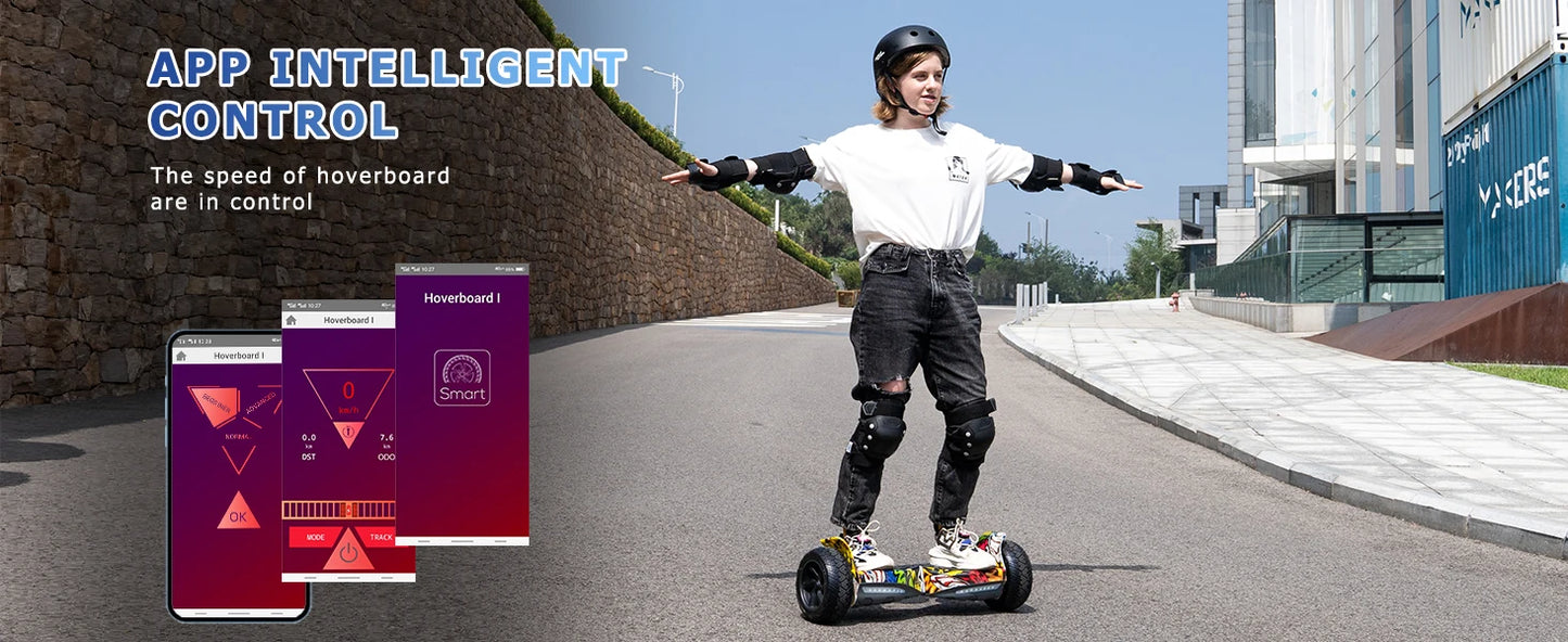 RCB  8.5 “ Hoverboard with Two Wheels, Hover board APP Control Function, Bluetooth Speaker, LED Lights for Kids and Adult
