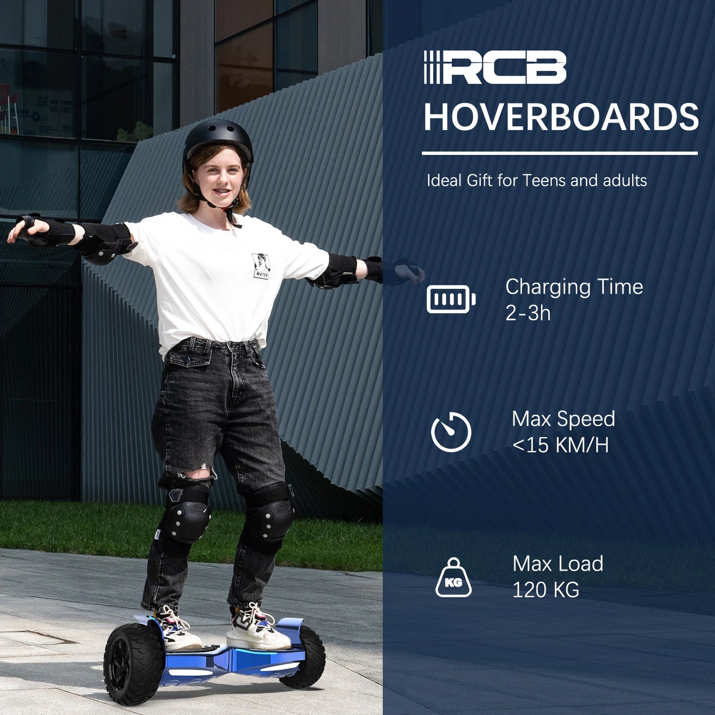 RCB  8.5 “ Hoverboard with Two Wheels, Hover board APP Control Function, Bluetooth Speaker, LED Lights for Kids and Adult