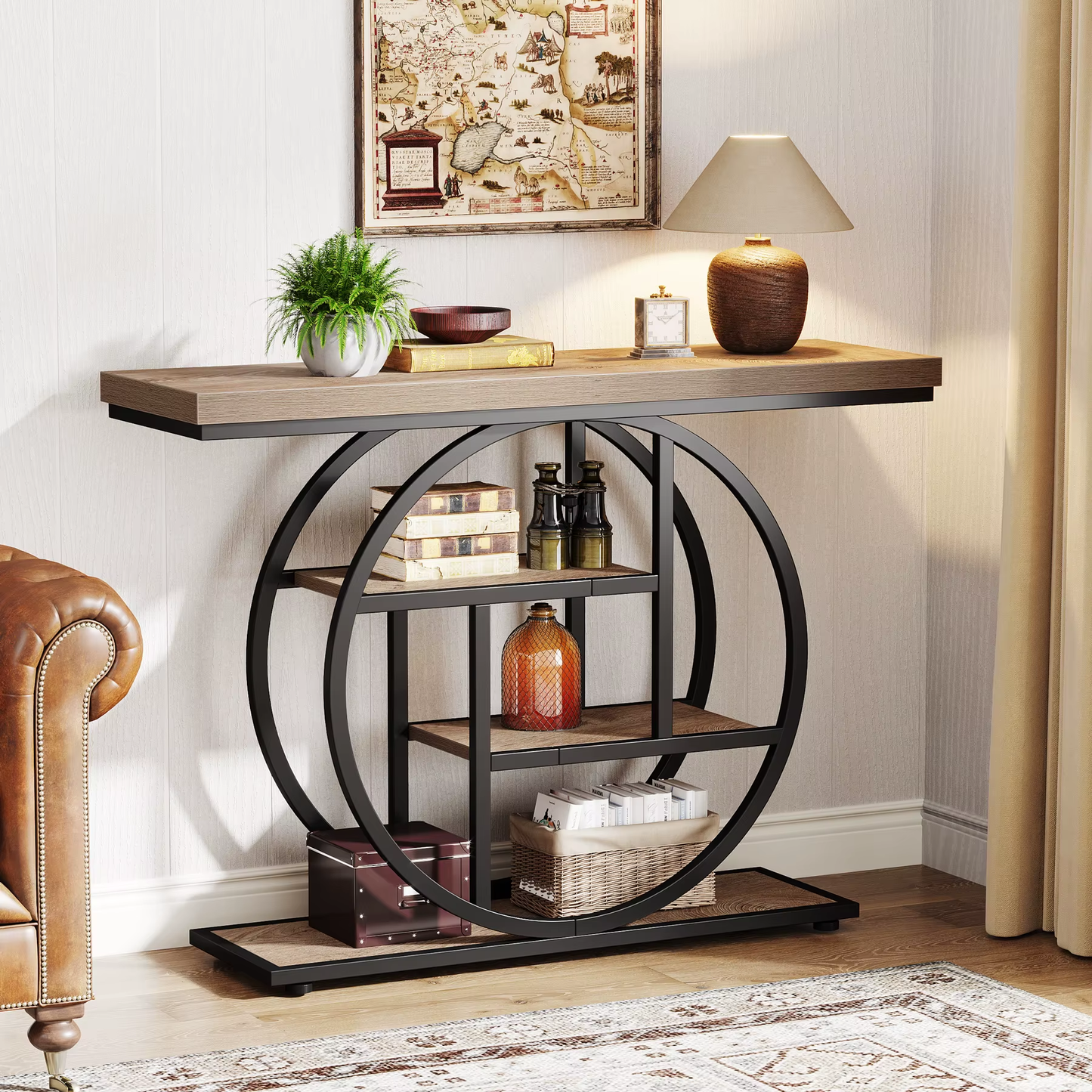 Console Table 4-Tier Entryway Table 42inch
