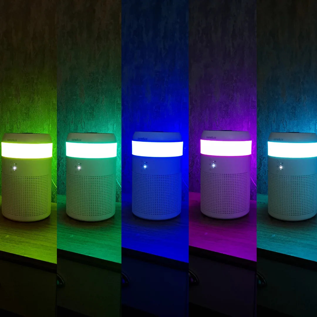 Demi HEPA Air Purifier with 7 Colours Light for Home Office
