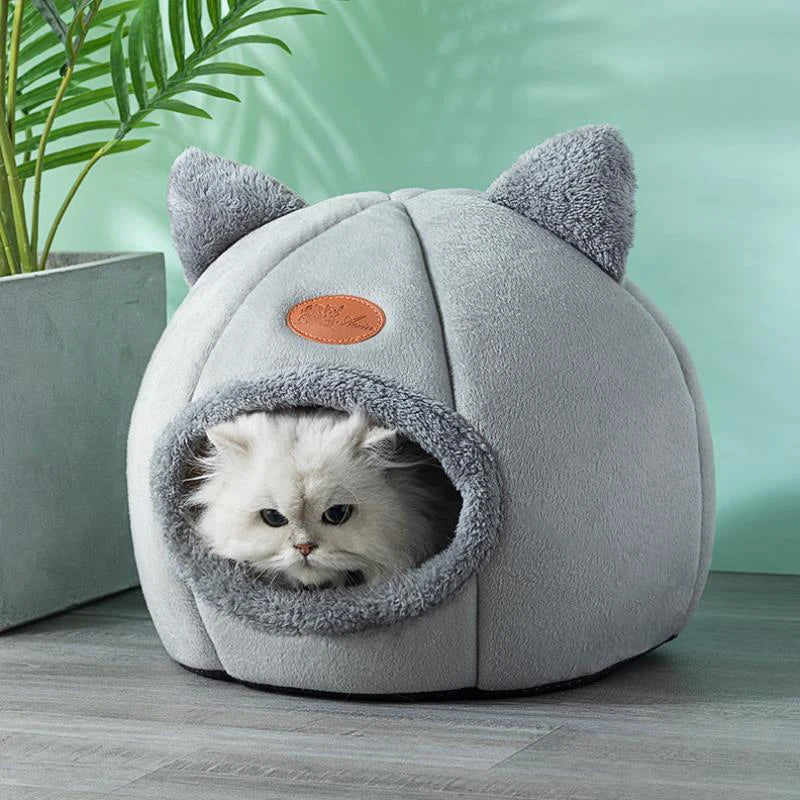 New Deep Sleep Comfort Cat Bed Iittle Mat Basket Cave Nest