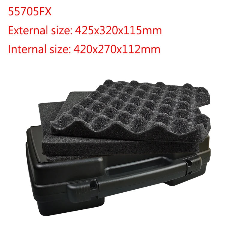 Multifunctional Hardware ToolBox Portable Plastic Instrument Case Notebook Protective Storage Box Outdoor Equipment Tool Case