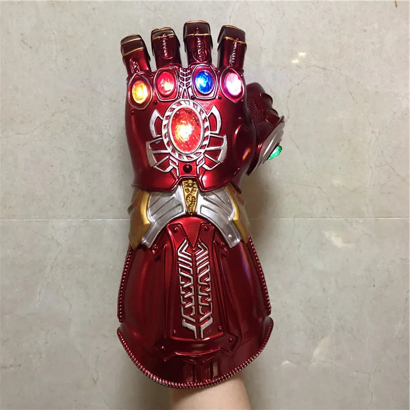 Marvel Iron Man Glove 1:1  LED Light Gloves Thanos Avengers Superhero