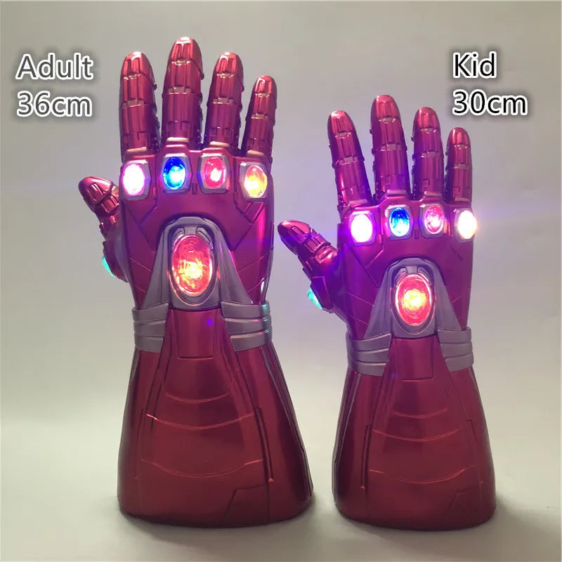 Marvel Iron Man Glove 1:1  LED Light Gloves Thanos Avengers Superhero