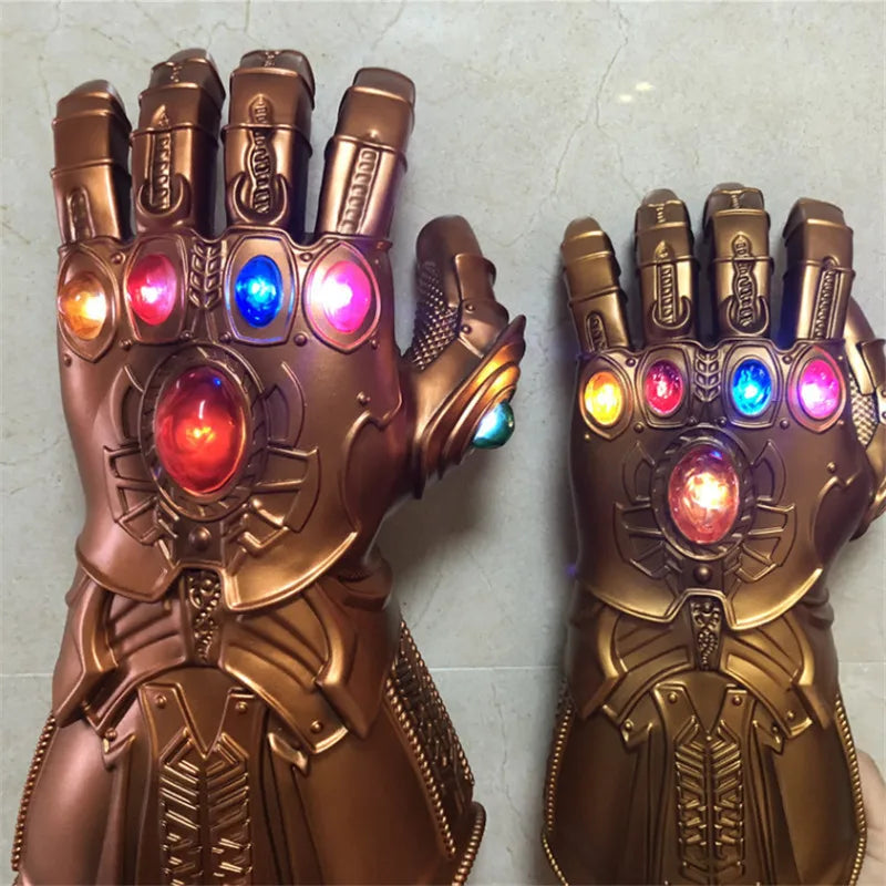 Marvel Iron Man Glove 1:1  LED Light Gloves Thanos Avengers Superhero