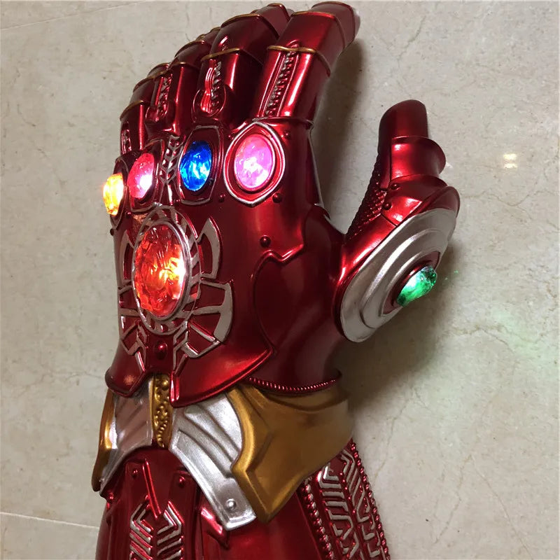 Marvel Iron Man Glove 1:1  LED Light Gloves Thanos Avengers Superhero