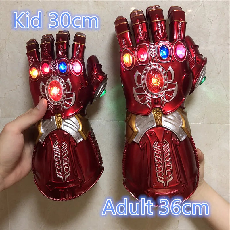 Marvel Iron Man Glove 1:1  LED Light Gloves Thanos Avengers Superhero