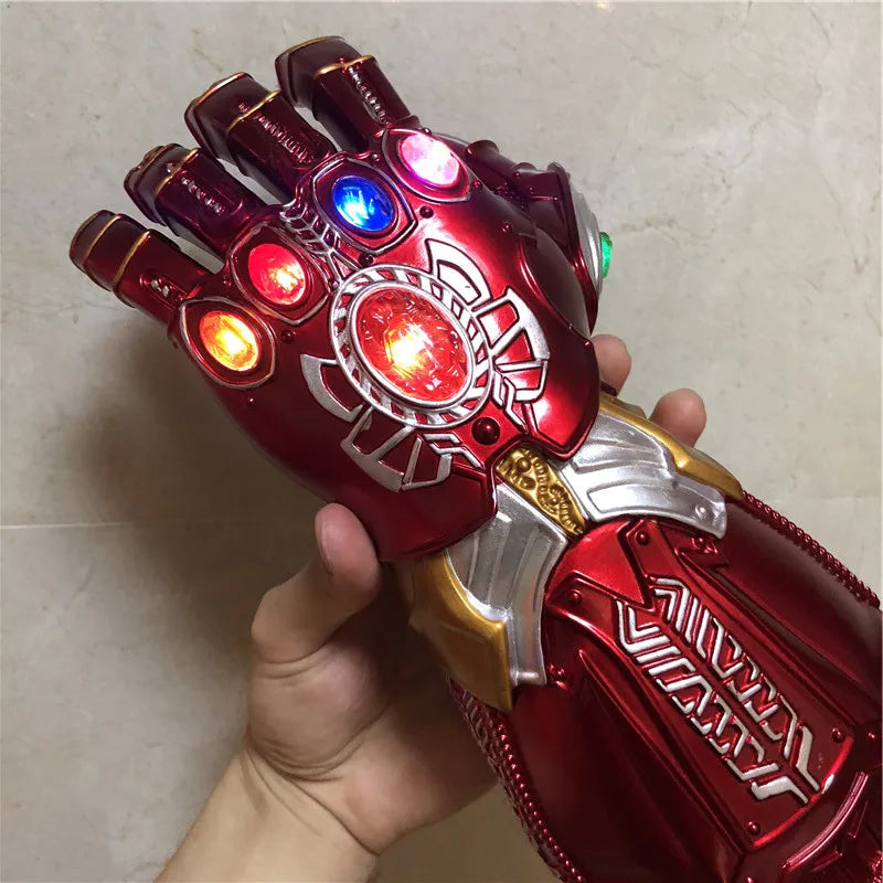 Marvel Iron Man Glove 1:1  LED Light Gloves Thanos Avengers Superhero