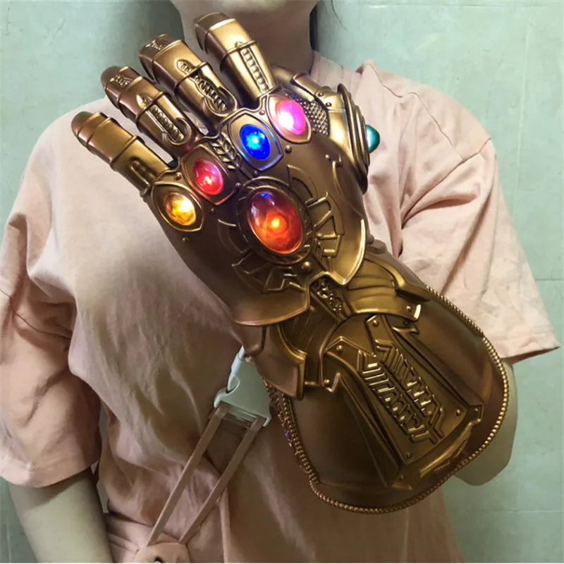 Marvel Iron Man Glove 1:1  LED Light Gloves Thanos Avengers Superhero
