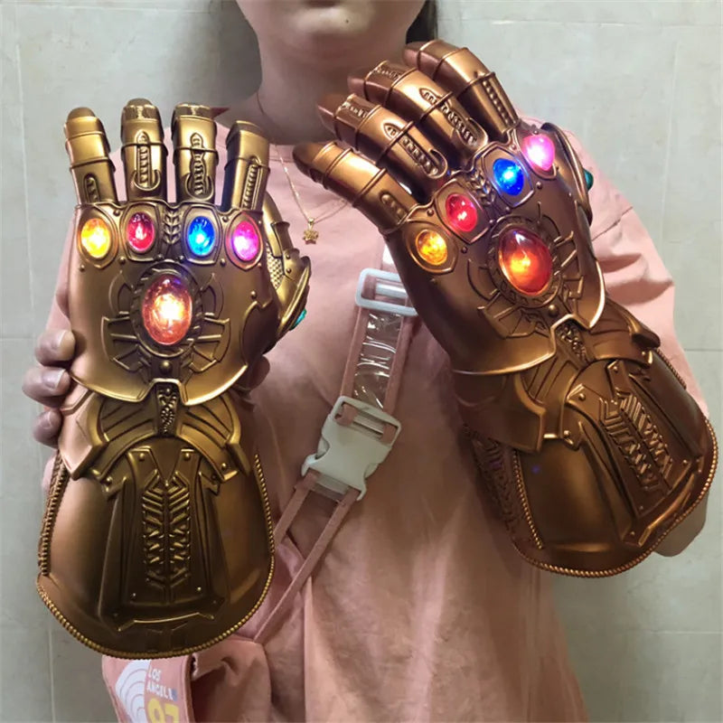 Marvel Iron Man Glove 1:1  LED Light Gloves Thanos Avengers Superhero