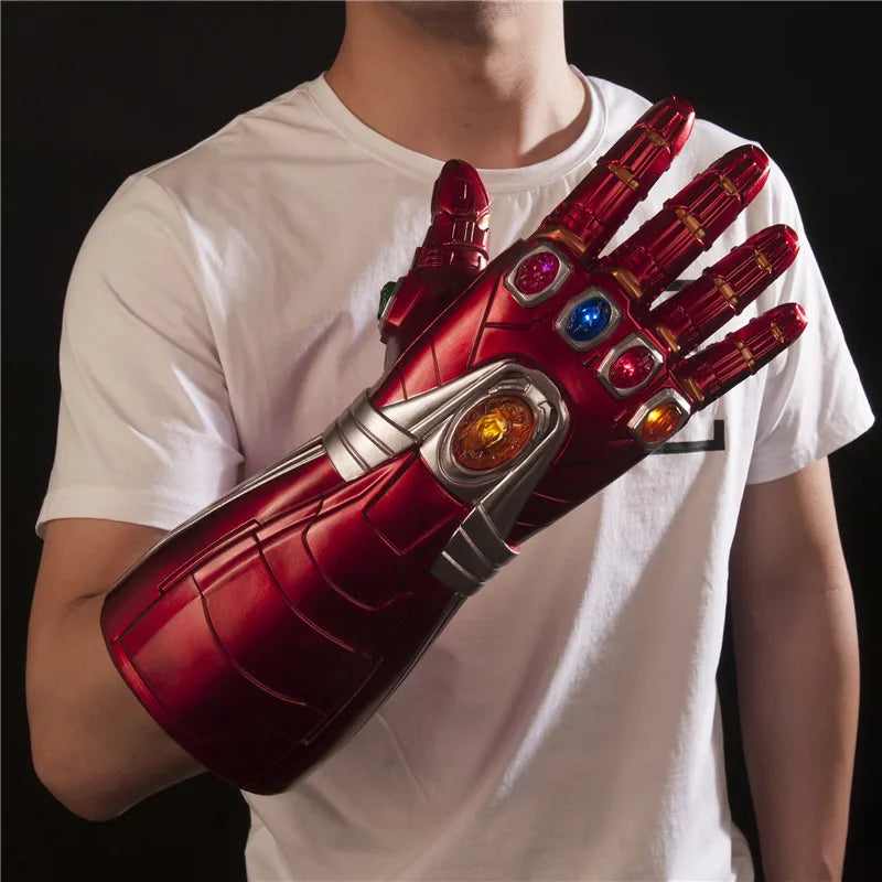 Marvel Iron Man Glove 1:1  LED Light Gloves Thanos Avengers Superhero