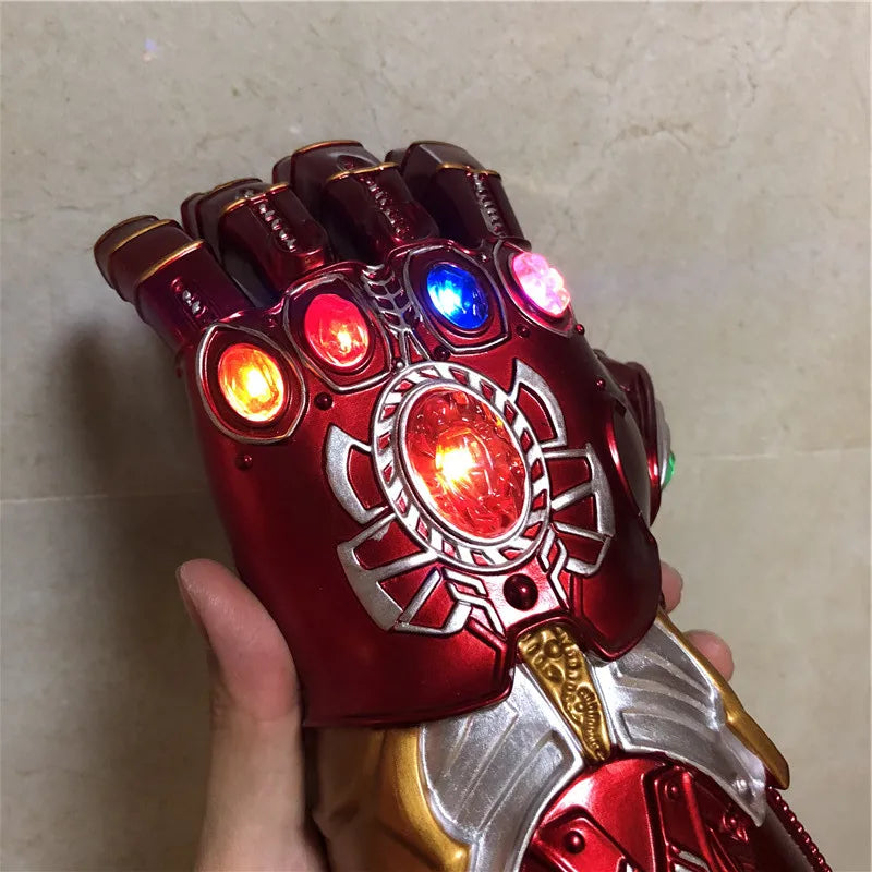 Marvel Iron Man Glove 1:1  LED Light Gloves Thanos Avengers Superhero