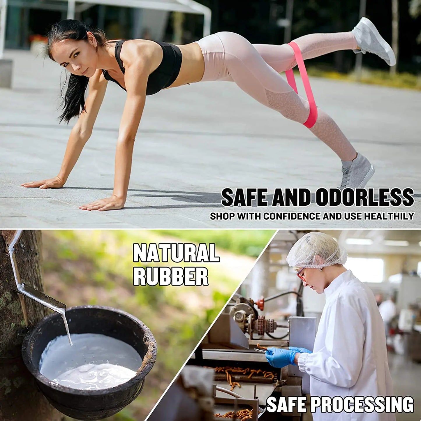 Portable Fitness Workout Equipment Rubber Resistance Bands Yoga Gym Elastic Gum Strength Pilates Crossfit Women Weight Sports