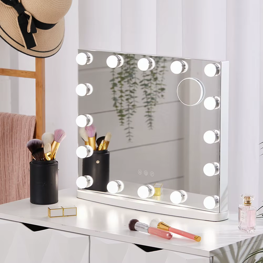 Hollywood Glam Rectangle LED Lighted Cosmetic Mirror