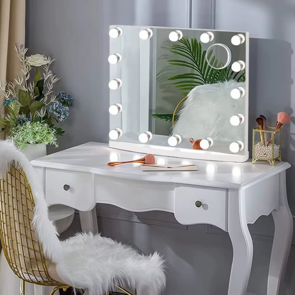 Hollywood Glam Rectangle LED Lighted Cosmetic Mirror