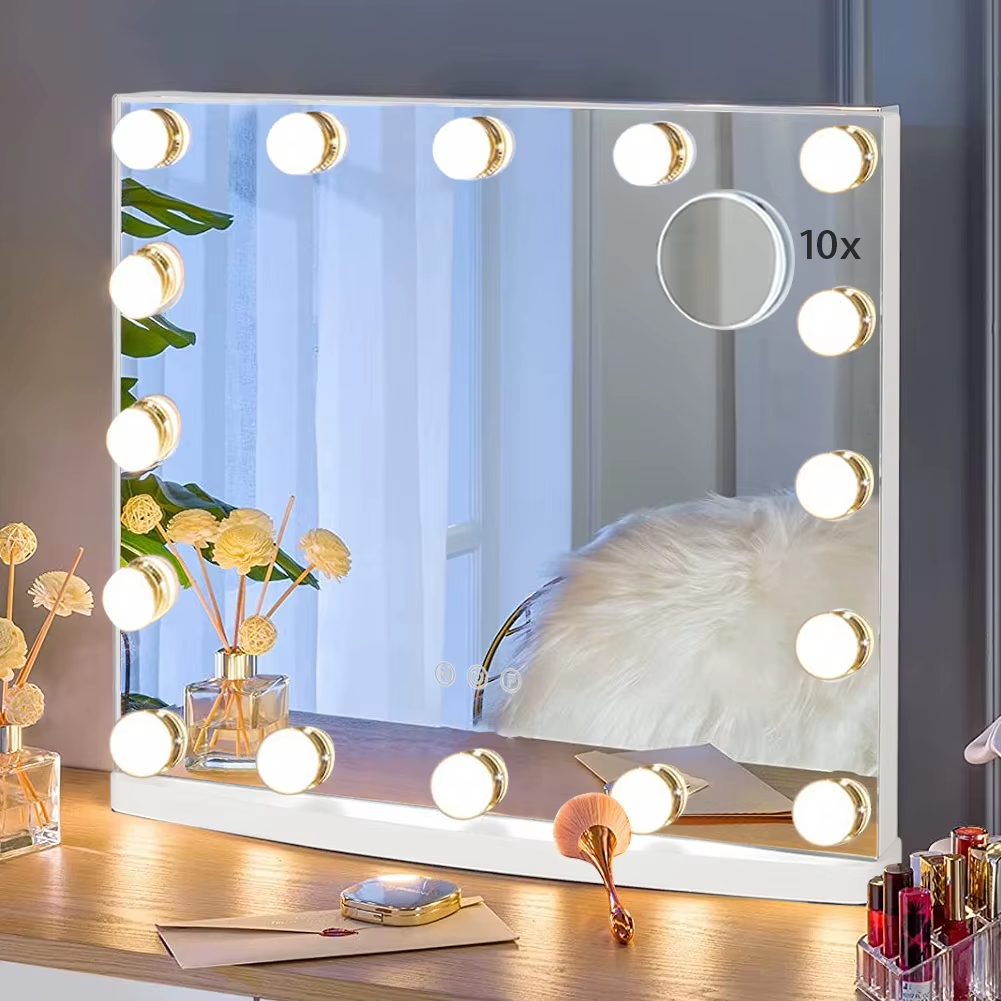 Hollywood Glam Rectangle LED Lighted Cosmetic Mirror