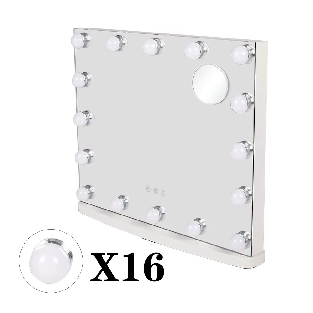 Hollywood Glam Rectangle LED Lighted Cosmetic Mirror