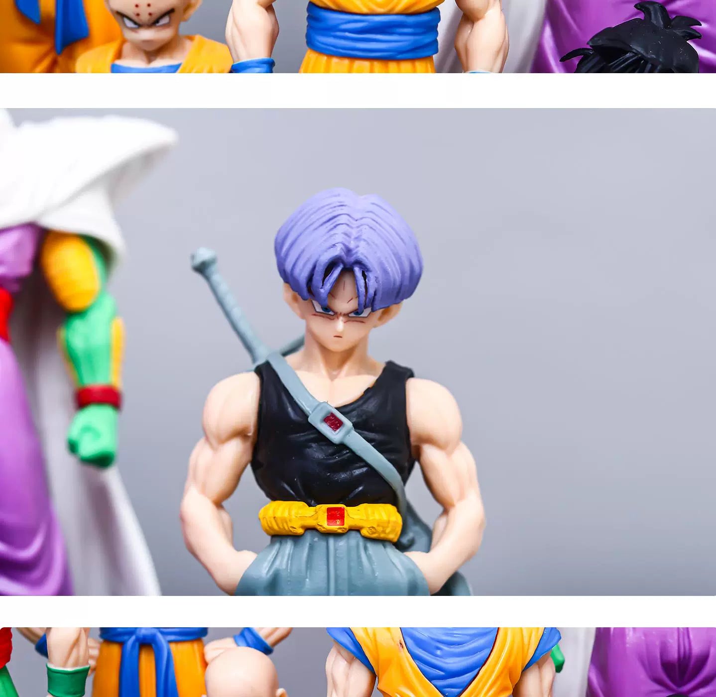 Anime Dragon Ball Kids Krillin Son Gohan Trunks Action Figures PVC Model Collection Desktop Decoration Toys