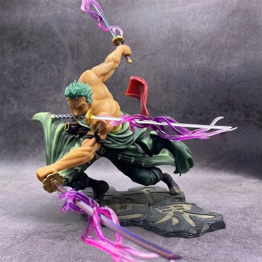 Roronoa Zoro 10cm Anime Figure - Three-Blade Sa-Maximum Collectible Statue for Fans and Kids