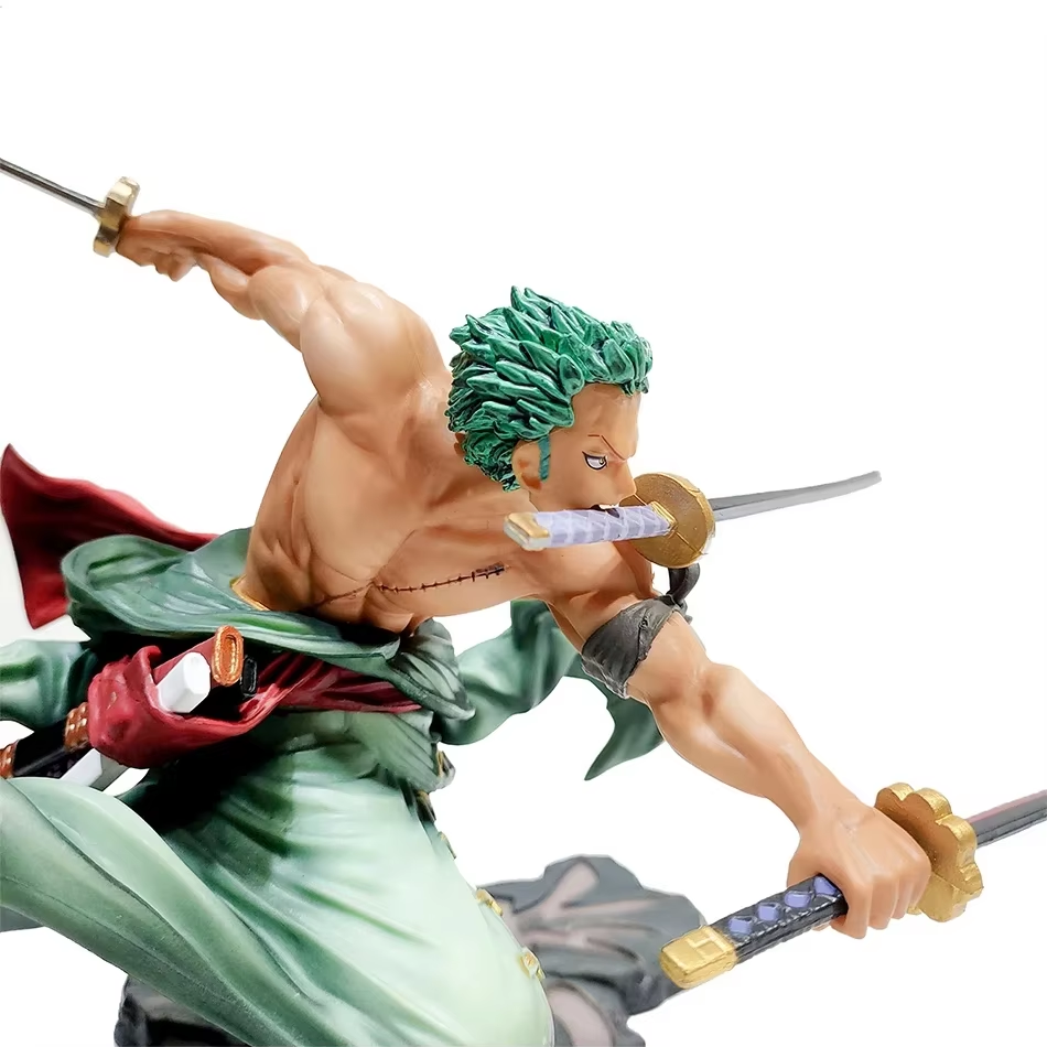 Roronoa Zoro 10cm Anime Figure - Three-Blade Sa-Maximum Collectible Statue for Fans and Kids