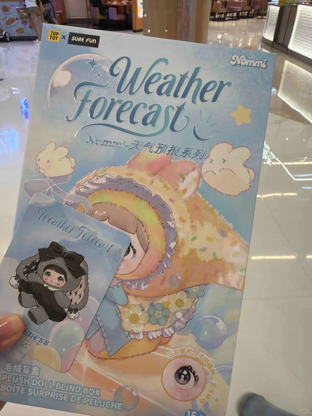 Genuine Nommi V9 Weather Forecast Plush Blind Box Nommi & Amlls Co-Branding Series Blind Box Doll Pendant Baggift