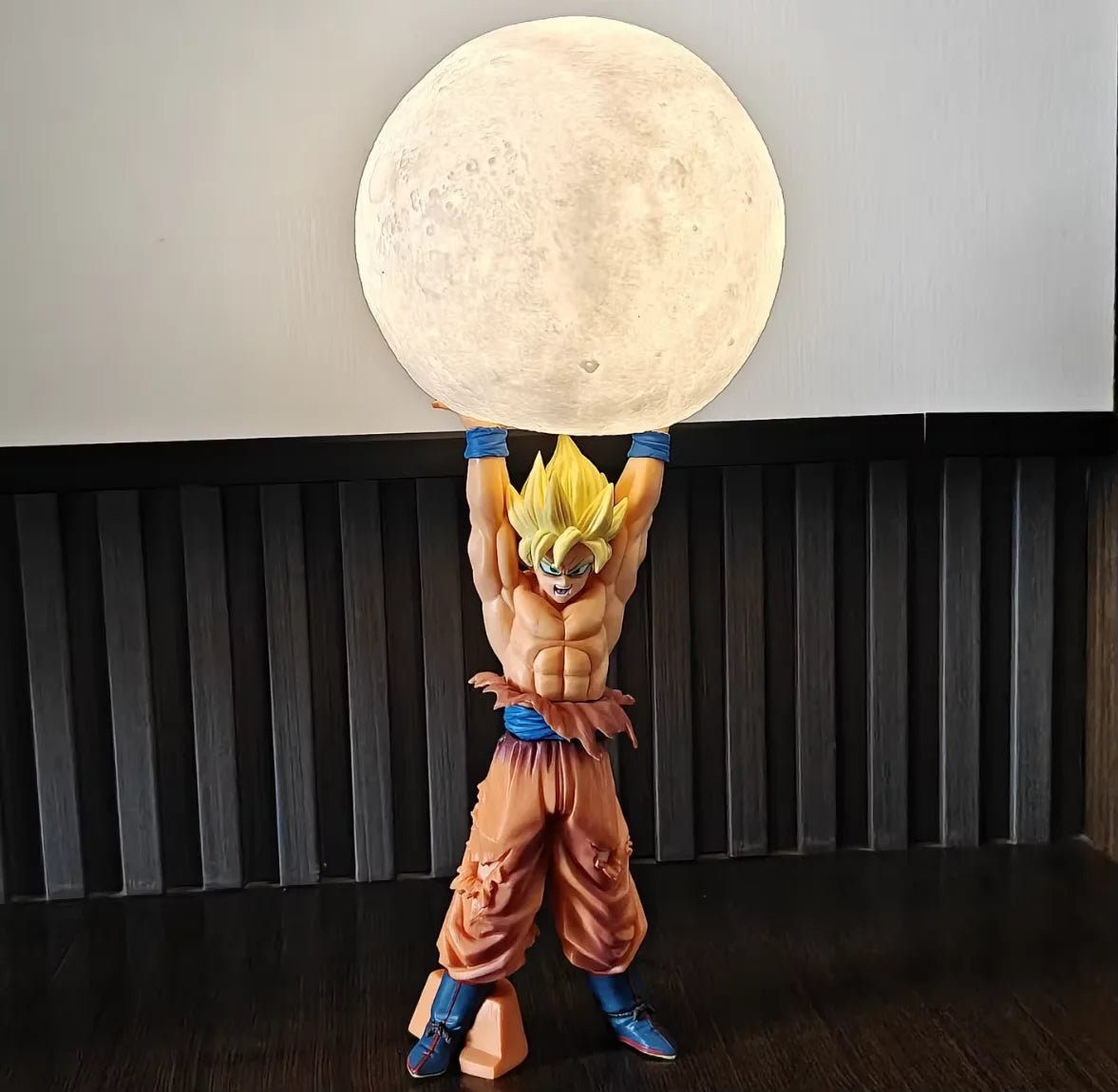 Rechargeable Dragon Ball Gogeta Lamp Gogeta Ligh Son Goku Light Lamp Model Kakarotto Kamehameha Wave Magnetic Ornament Anime