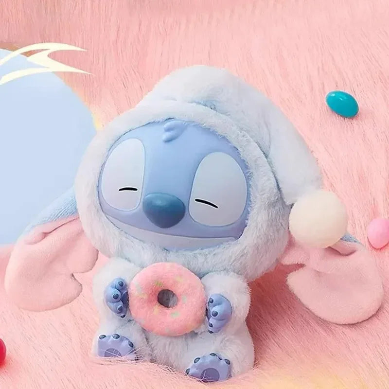 Mystery Disney New Stitch Eat Some Thing Before Sleep Series Vinyl Blind Box Bag Pendant Cute Plush Doll