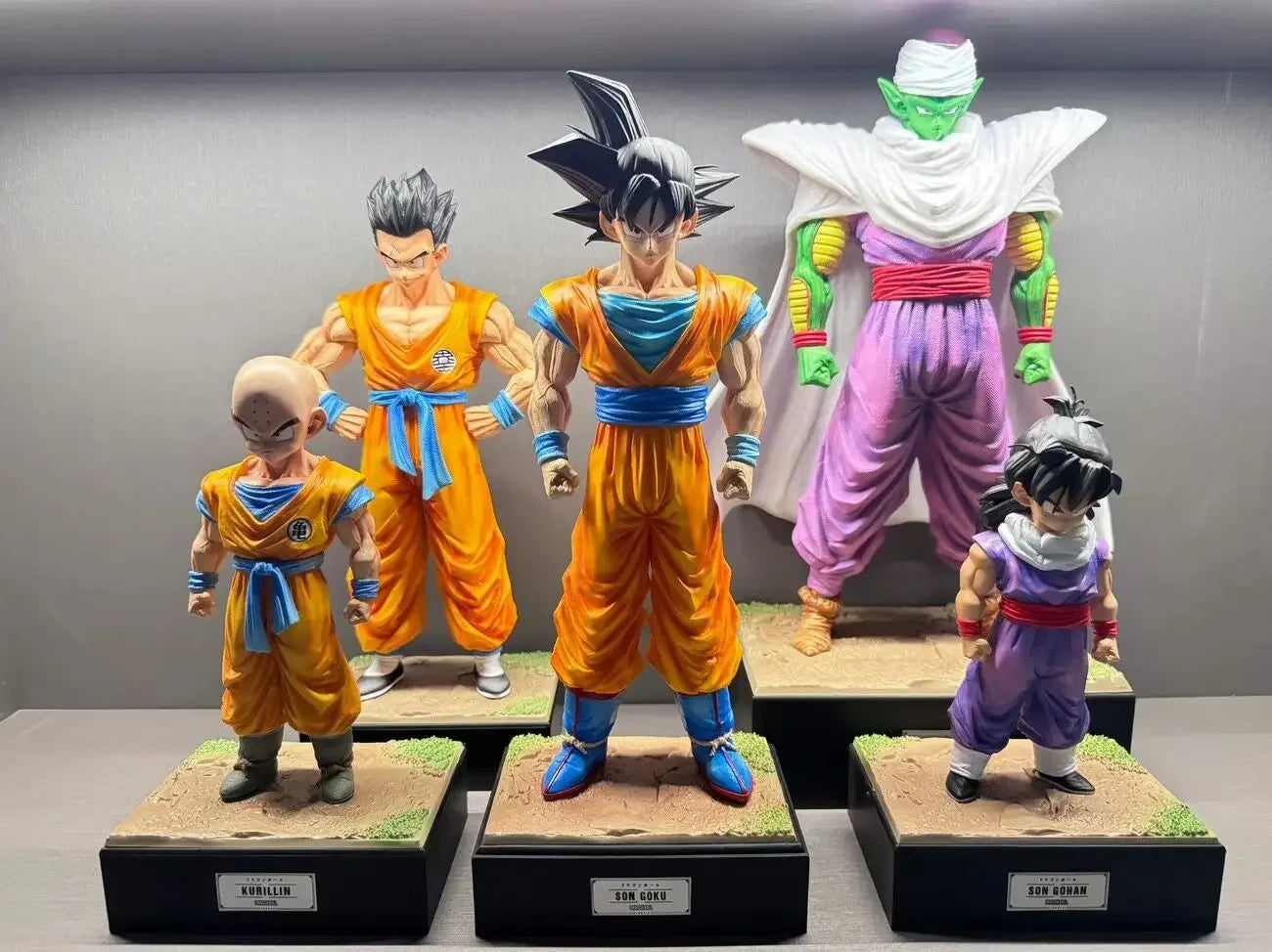 Dragon Ball Gk Z ensemble complete guerrier fils Gohan Goku Piccolo troncs Kurilin figure Manga scène