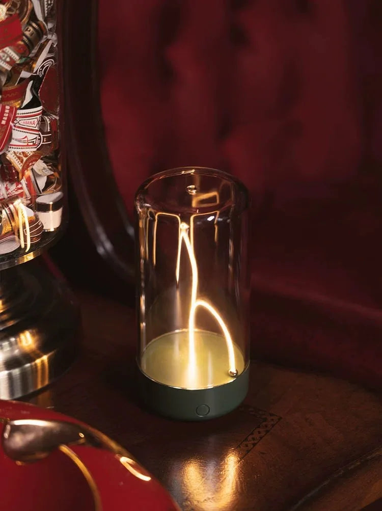 Portable quantum wire ambient magnetic light Type-C charging, for bedroom, study, Christmas gift