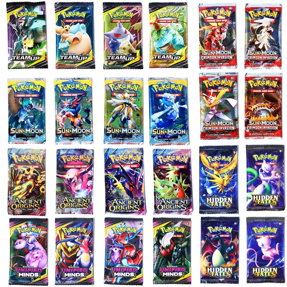 Latest 324Pcs Pokemon Cards Sun & Moon XY Evolutions Pokemon Booster Box Collectible