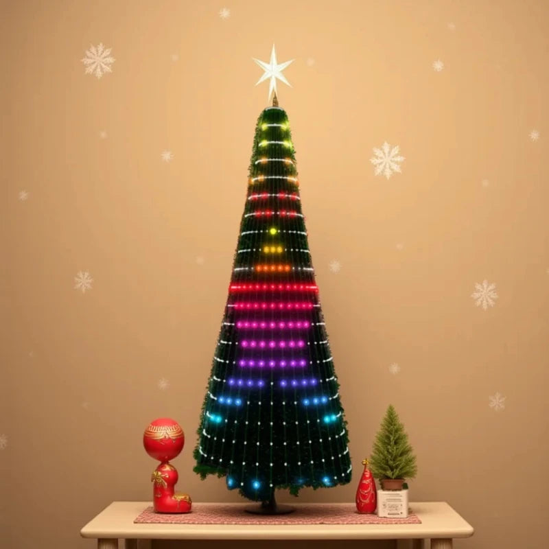 Christmas Tree Star Lights Smart RGB with Remote Timer Music Sync Bluetooth App Controlled