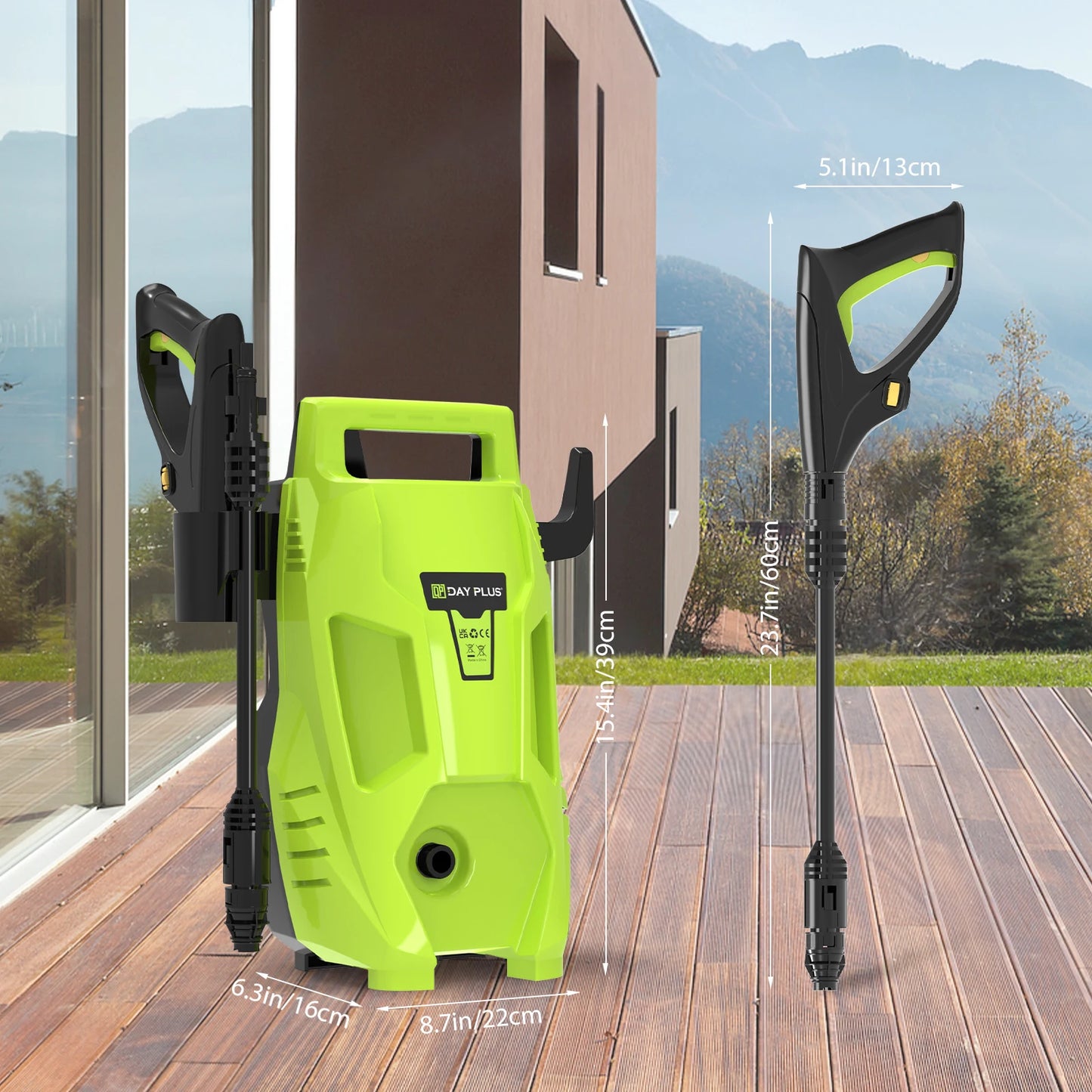 DayPlus 5000W High Pressure Washer Portable Jet  Car Patio Garden Driveway Cleaner 350Bar/5000PSI