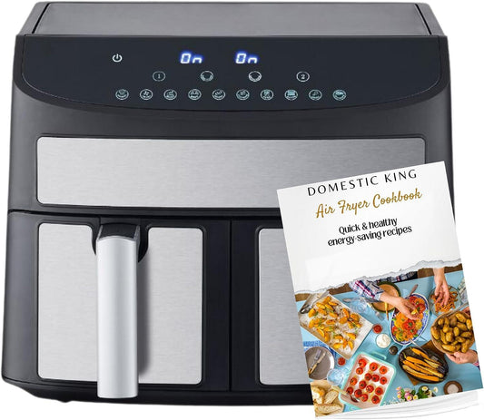 Domestic King 7L Dual Basket Air Fryer - 2400W Precision & Power