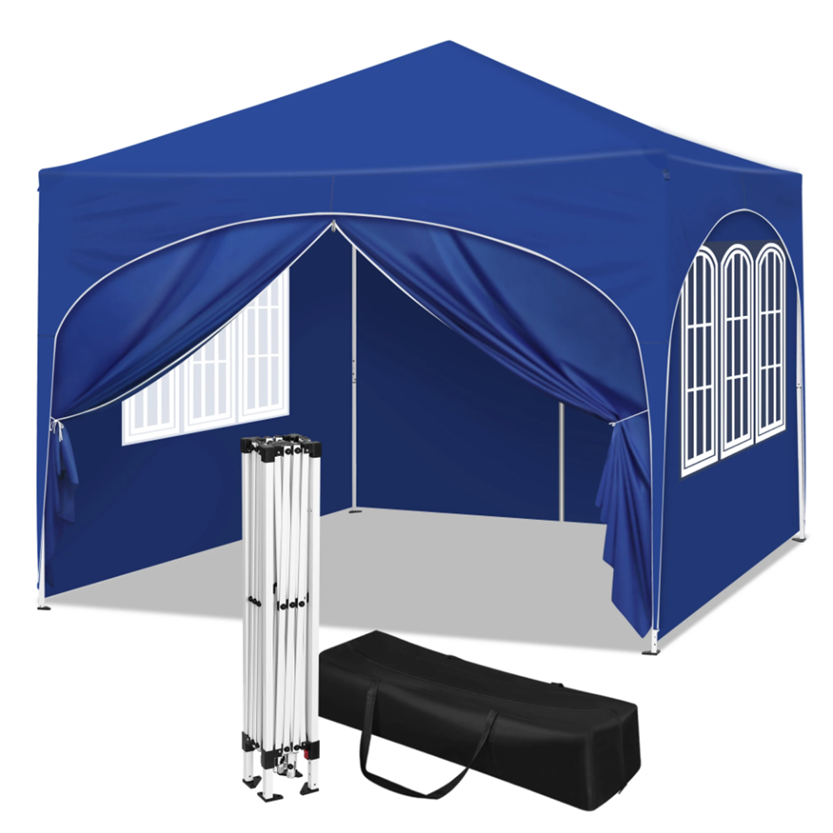 3x3m Portable Party Tent - Waterproof Gazebo with UV Protection & Stability
