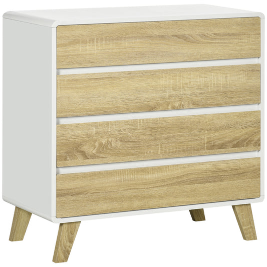 4-Drawer Chest: Elegant Storage Cabinet for Bedroom & Beyond