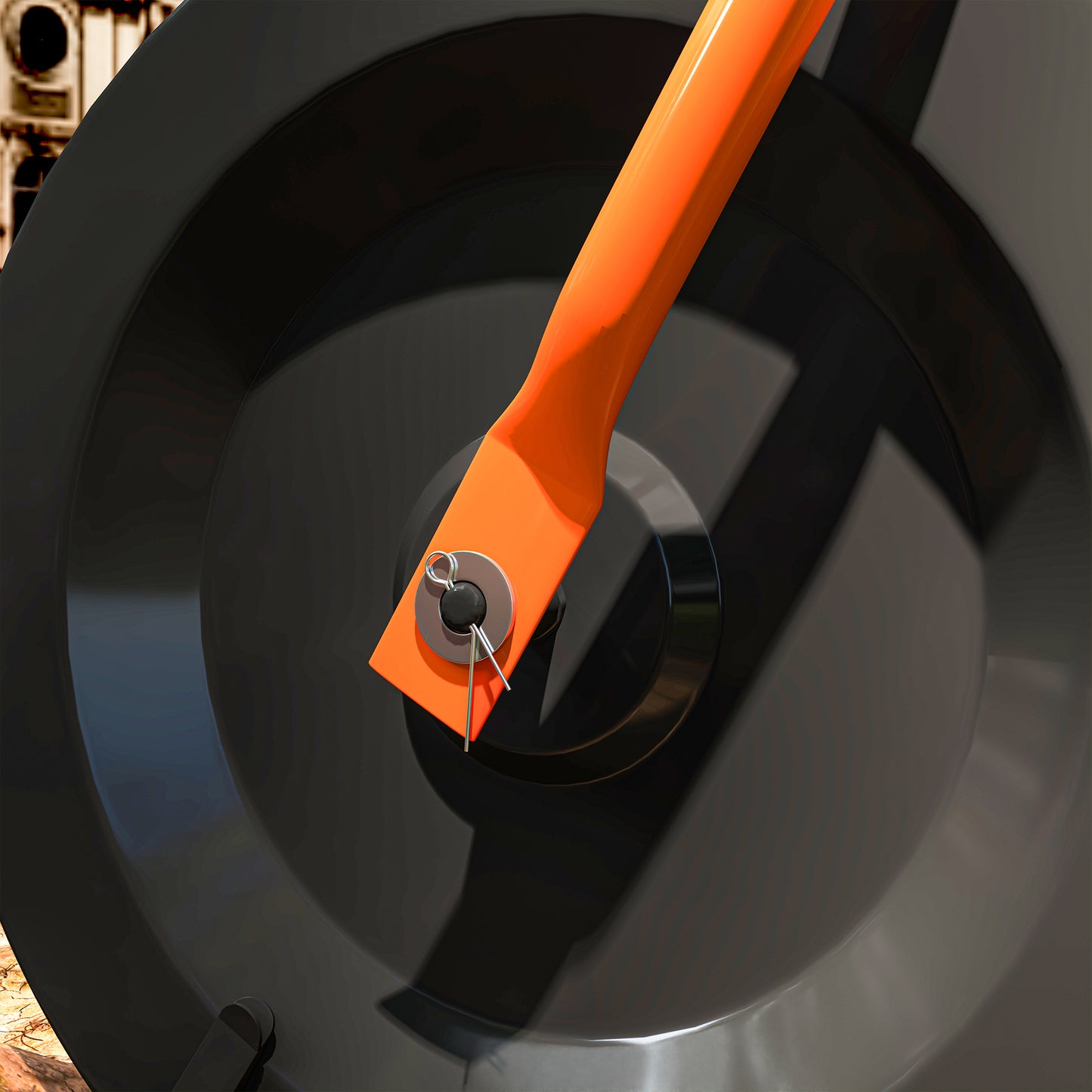 24-Inch Garden Compost Spreader with Adjustable Handle