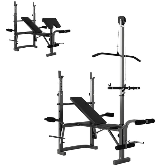 SPORTNOW Adjustable Weight Bench & Rack: Elevate Your Home Workouts