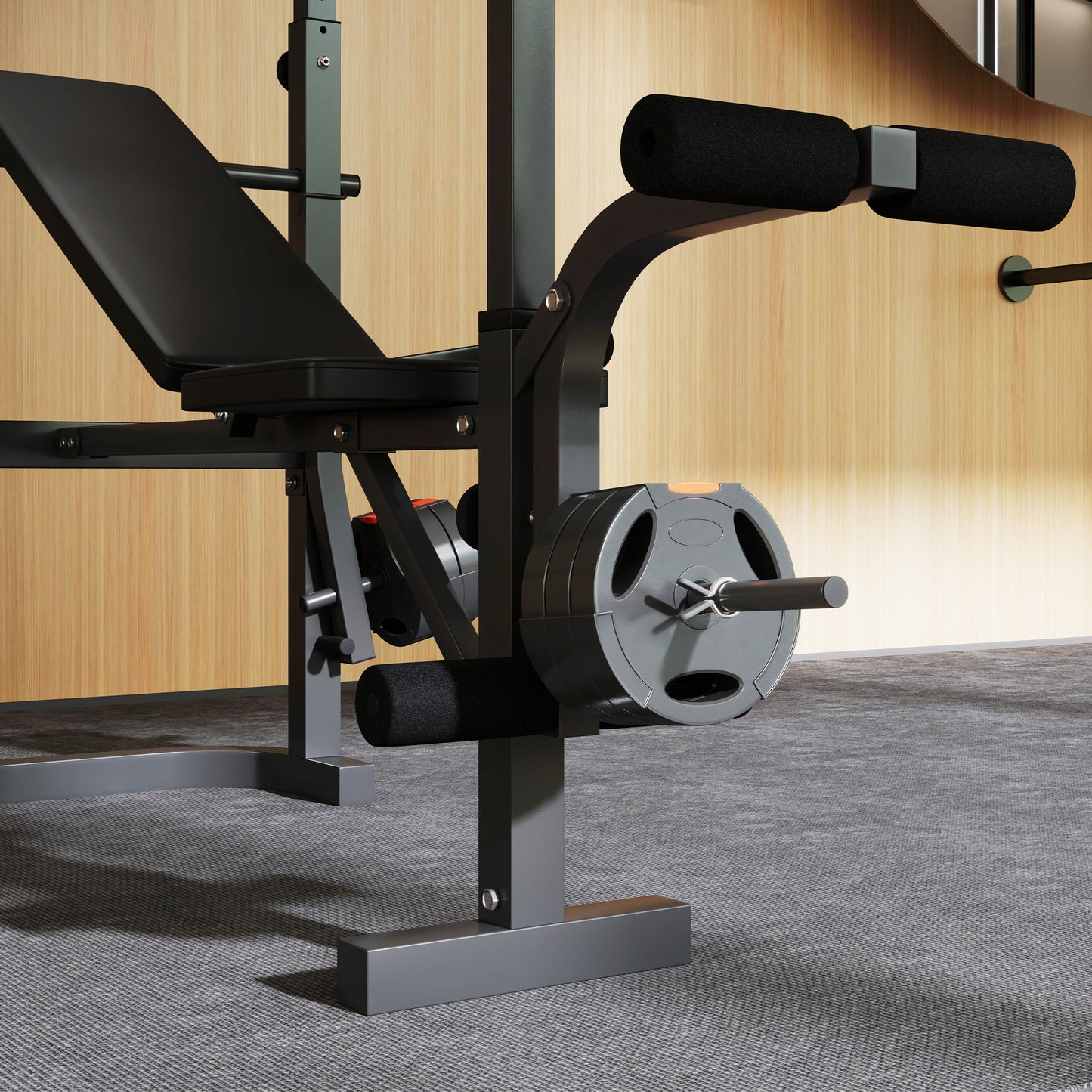 SPORTNOW Adjustable Weight Bench & Rack: Elevate Your Home Workouts