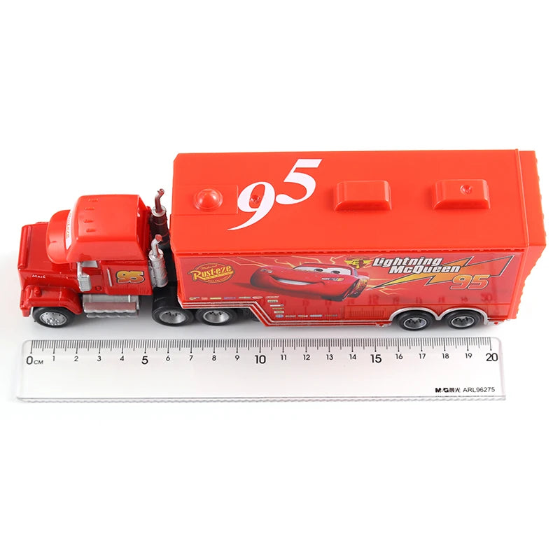 Disney Pixar Cars 3 2 Toy Lightning Mcqueen Mack Truck Mater Miss Fritter Frank Queen Cars