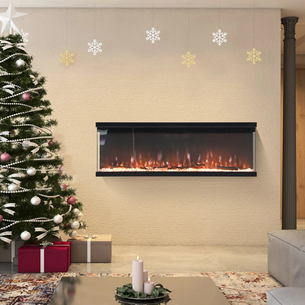 Recessed/Freestanding Electric Fireplace Wall Mounted Home Decoration Multi Size With Remote