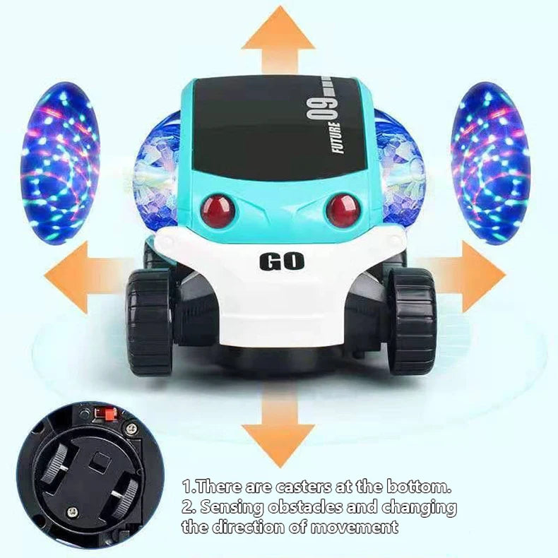 Car Toys Music Lighting Automatic Obstacle Avoidance Electronic Car