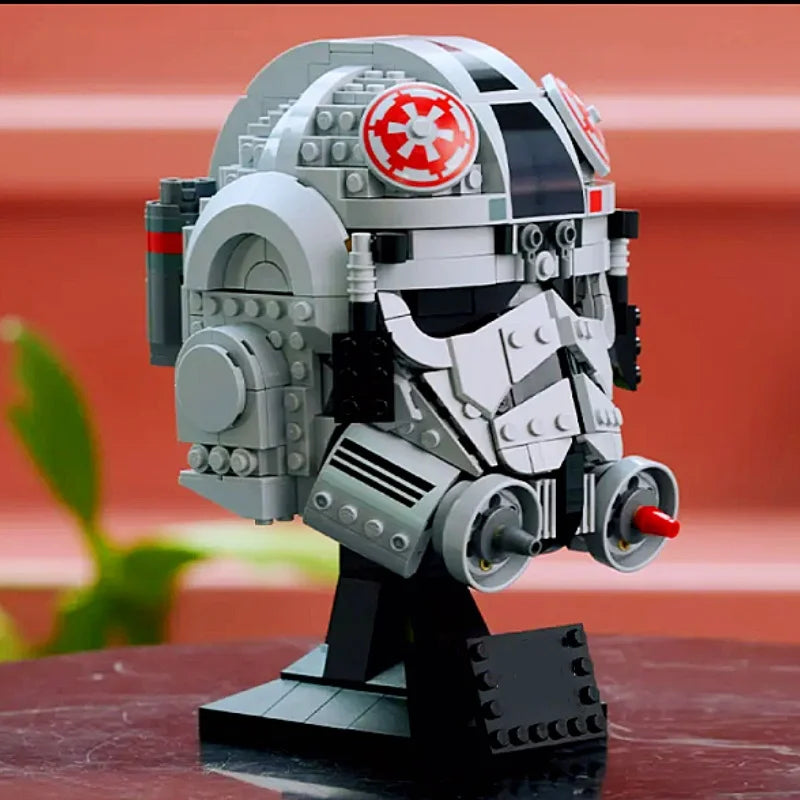 2025 Space War The Mandalorian Helmet Scout Dark Trooper Darth Vader 75429 Building Blocks Desk Decoration