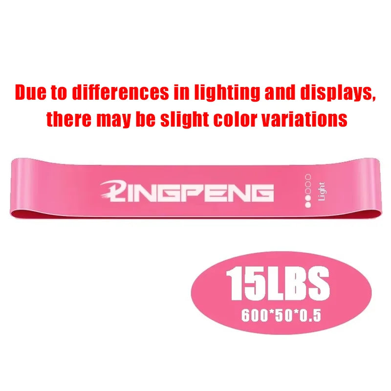 Portable Fitness Workout Equipment Rubber Resistance Bands Yoga Gym Elastic Gum Strength Pilates Crossfit Women Weight Sports