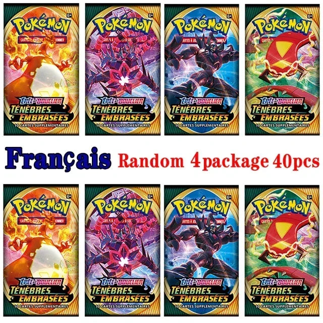 4 Pack Pokemon Cards 151 Team up Sun & Moon Thunder English Trading Card Collectible