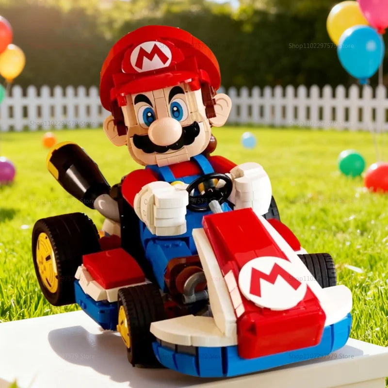 2025New Standard Racing Kart Building Blocks 1972pcs DIY Creative Educational Toy Set for Kids