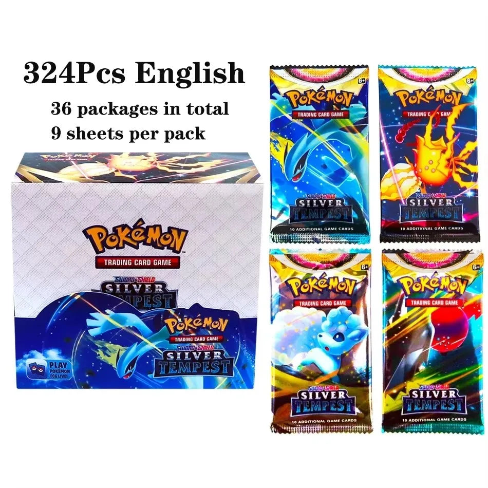 2025 324Pcs Pokemon Cards Sun & Moon Evolutions Unified SHINING Booster Box Collectible Tradiner Card Game toy